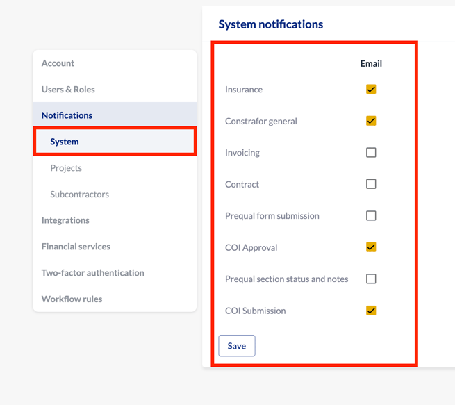 Notification Settings